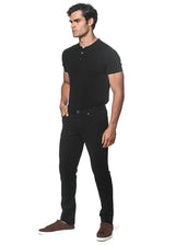 BLACK 5 POCKET STRETCH KNIT JEANS PM-3045