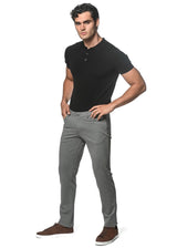 GREY 5 POCKET STRETCH KNIT JEANS PM-3045