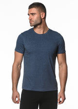 NAVY TRI-BLEND CREW NECK SHORT SLEEVE TEE PM-1420