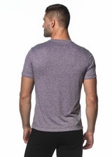 PURPLE TRI-BLEND CREW NECK SHORT SLEEVE TEE PM-1420