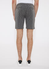 CHARCOAL SPACE DYE STRETCH KNIT 8" SHORTS PM-2500-Final Sale