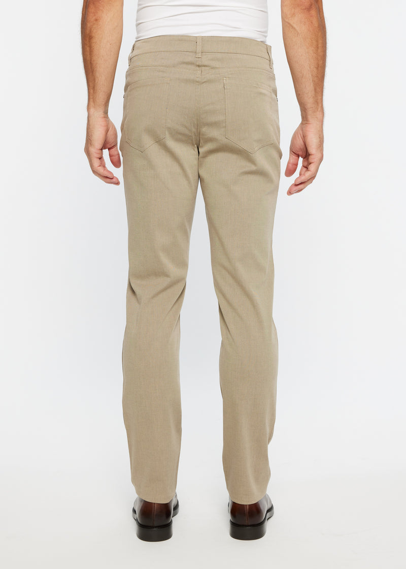 KHAKI 5-POCKET TEXTURED STRETCH WOVEN PANTS PM-3023