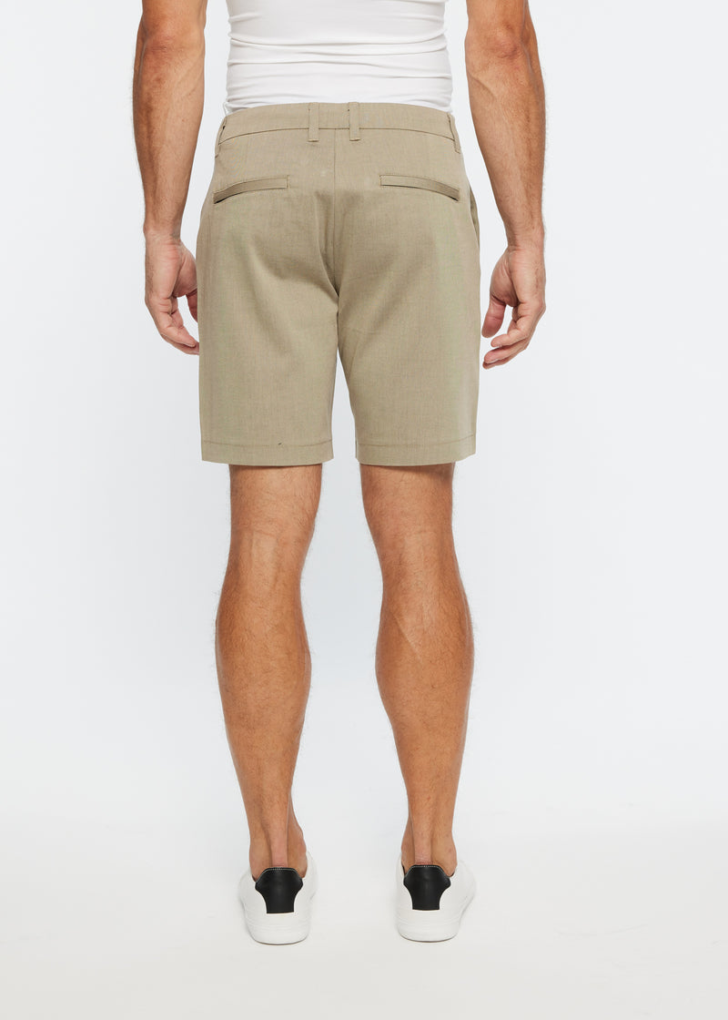 KHAKI 8" INSEAM TEXTURED STRETCH WOVEN SHORTS PM-33101--Final Sale