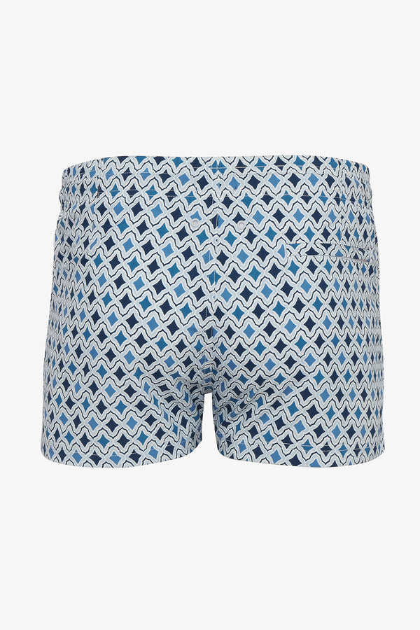 SLATE/BLUE MOSAIC MARBELLA 2.5 INSEAM SWIM SHORTS PM-6002-09 FINAL SALE