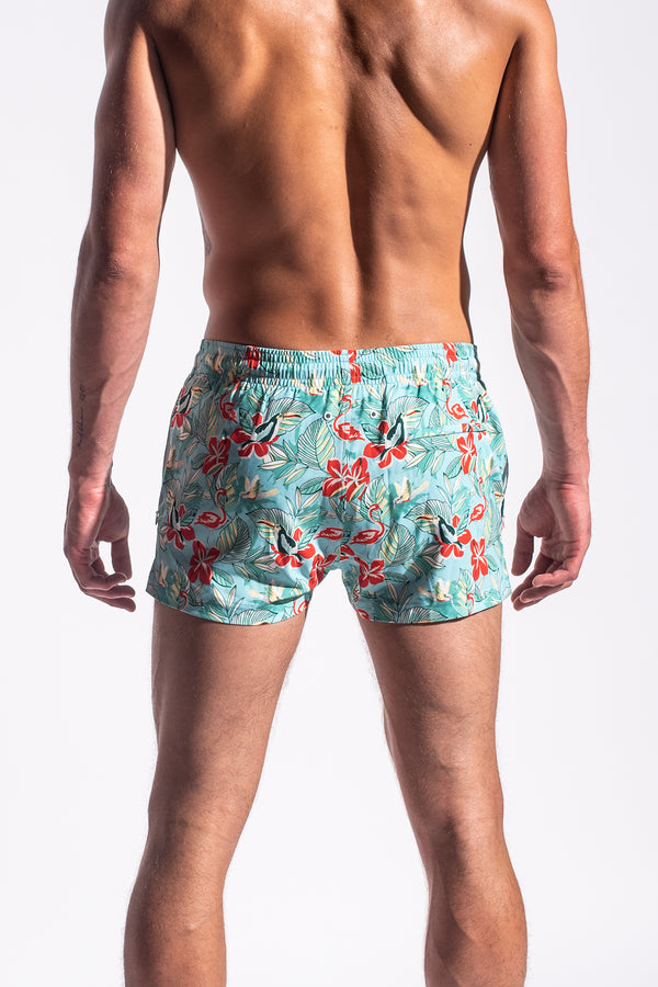 MINT FLORAL MARBELLA 2.5" SWIM SHORTS PM-6002