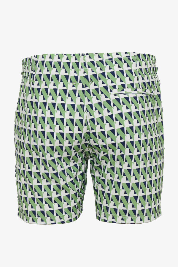 MINT/NAVY ANGLES BELIZE 6" INSEAM SWIM SHORTS PM-6003-06