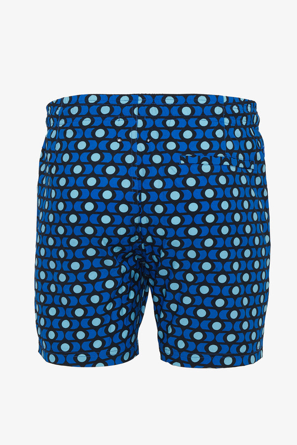 NAVY/ROYAL SWIRLS BELIZE 6" INSEAM SWIM SHORTS PM-6003-14