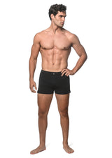 BLACK SOLID SEERSUCKER SWIMSHORT W/ MESH LINING PM-6030