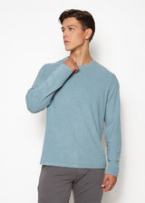 FOREST GREEN CREW NECK KNIT PULLOVER PM-7506