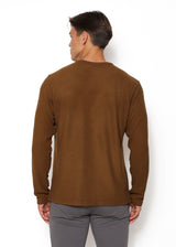 OLIVE CREW NECK KNIT PULLOVER PM-7506