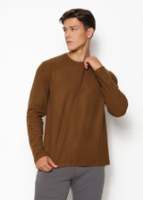 OLIVE CREW NECK KNIT PULLOVER PM-7506